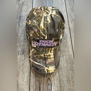 Duck Dynasty Ladies Camo Hat Outdoor Cap Pink Stitching Adjustable